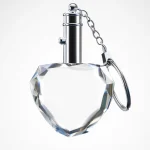 Keychain - 3D Crystal Heart Keychains